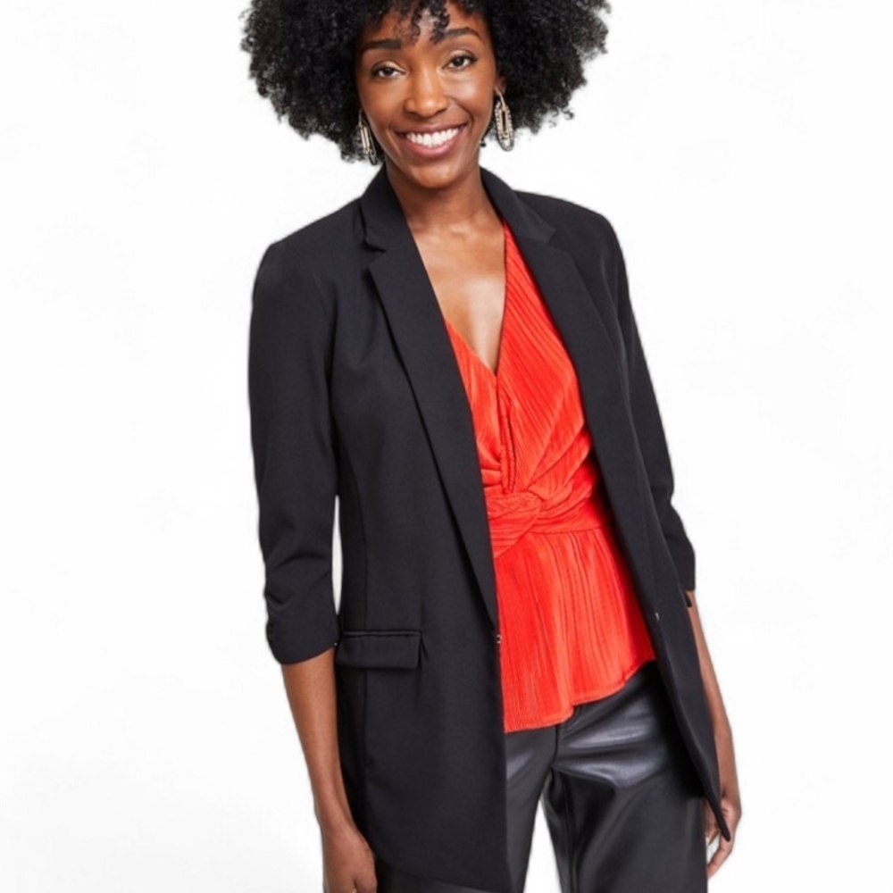 INC International Concepts Black Blazer